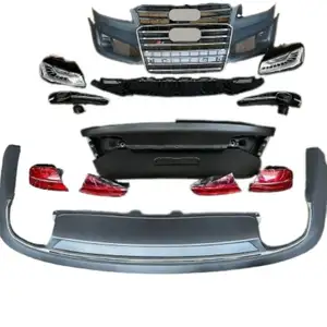 Baru untuk AUDI A8 S8 D4 PA BODY KIT 2023- STYLE UPGRADE GRILLE dan DIFFUSER SET