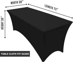 Hot Bán Stretch Spandex Được Trang Bị Stretch Dài Hình Chữ Nhật Ibm Bảng Bìa Cho Đám Cưới Ngoài Trời Tổ Chức Sự Kiện Đảng Trang Trí - Product Image 3