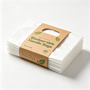 Bolsas de Plástico HDPE Blancas con Refuerzo Lateral, Bolsas de Compras Personalizadas con Impresión, Bolsas de Embalaje Promocionales - Product Image 4