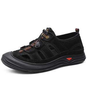 Nuevos Productos 2026, Venta Directa de Fábrica, Zapatos de Cuero Transpirables Hechos a Mano para Hombre, Sandalias de Verano, Sandalias Deportivas para Hombre - Product Image 1