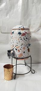 Meilleures ventes : Distributeur d'eau de luxe 100% cuivre, Matka Cooler en cuivre pur, élégant, portable, pour la maison, la cuisine et les bars - Product Image 4