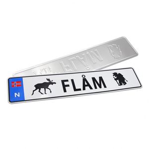 2026 Metal Manufacturer Wholesale Design Branding Pattern Embossed Decorative Aluminum Car Number <b>Plates</b> License <b>Plate</b> Custom - Product Image 4