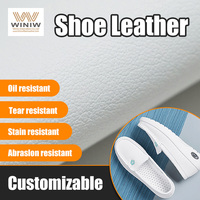 Cuir PU souple résistant à l'huile de 1,4 mm pour chaussures de travail, conforme à la norme EN ISO 20345, cuir microfibre antistatique