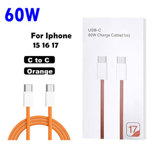 60W <b>Type</b> <b>C</b> to <b>Type</b> <b>C</b> <b>Cable</b> For iPhone17 <b>Cable</b> <b>USB</b>-<b>C</b> Charger <b>Cable</b> For iPhone Charger <b>C</b> to <b>C</b> For iPhone Charger chargeur iphone - Product Image 1