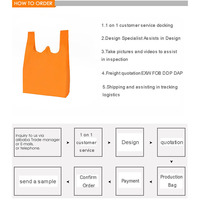 Sac fourre-tout non tissé recyclable 2026 RC avec logo personnalisé, sac gilet biodégradable, sac de courses pour supermarché, sac T-shirt