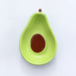 Joinste- Ceramic Avocado shape food plates,Handpainted 3D fruit plate Bowl manufacturers