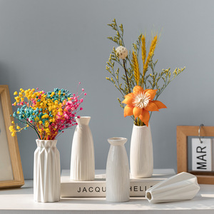 <span class=keywords><strong>Vaso</strong></span> in Ceramica Bianco Moderno e Creativo, Stile Nordico Minimalista, <span class=keywords><strong>Vaso</strong></span> <span class=keywords><strong>da</strong></span> Tavolo per <span class=keywords><strong>Fiori</strong></span> Secchi, Decorazione Casa - Product Image 2