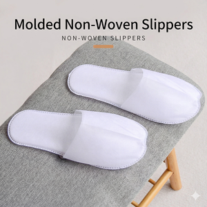Pantuflas de Tela No Tejida con Logotipo Personalizado al por Mayor, Ecológicas, Transpirables, Desechables, <span class=keywords><strong>para</strong></span> Spa, Hotel y Suministros de Hotel - Product Image 2