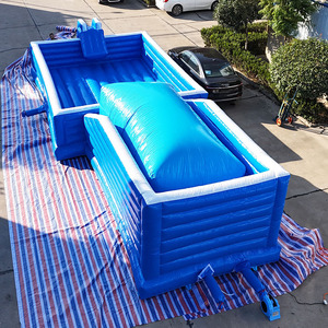Château Gonflable Commercial Bleu en PVC de Haute Qualité, Grande Taille 20m, Hauteur 50cm, pour Adultes, Usage Extérieur, Modèle Buncy Jumping Fly <span class=keywords><strong>Man</strong></span>, Vente Chaude - Product Image 3