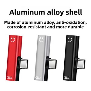 <span class=keywords><strong>Adaptador</strong></span> <span class=keywords><strong>USB</strong></span> Tipo C para Teléfonos Xiaomi y Huawei, <span class=keywords><strong>Adaptador</strong></span> en Forma de T Tipo C a Conector para Auriculares de 3.5mm + Conector de Carga Tipo C - Product Image 3