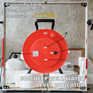 Indicateur de niveau d'eau pour puits profond de 50 m, règle en acier inoxydable, précision de 1 mm, plage de mesure de 0 à 100 m, équipement de relevé d'eau - Product Image 2