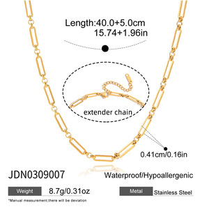 Collier en acier inoxydable plaqué or avec zircone cubique ronde au design exquis, chaîne en <span class=keywords><strong>Y</strong></span>, collier pour pull, bijoux - Product Image 3