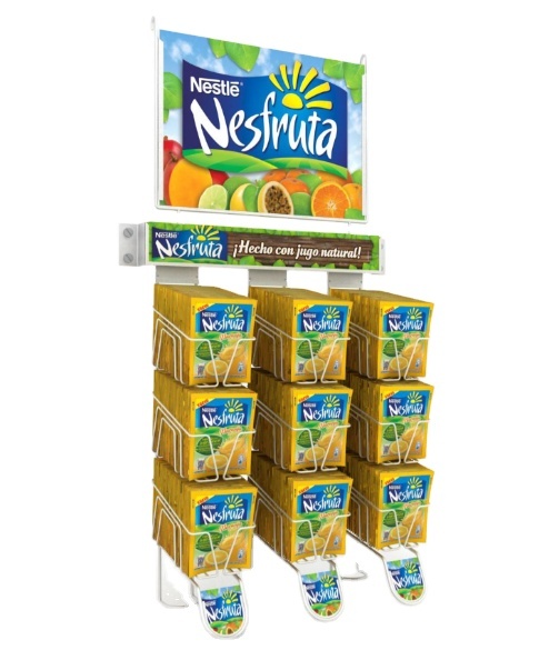 Custom Made Metal Wire Chewing Gum Candy Snack Display Stand Powdered Solid Beverage Display Rack for Wall Fixing Retail Shop — view 2