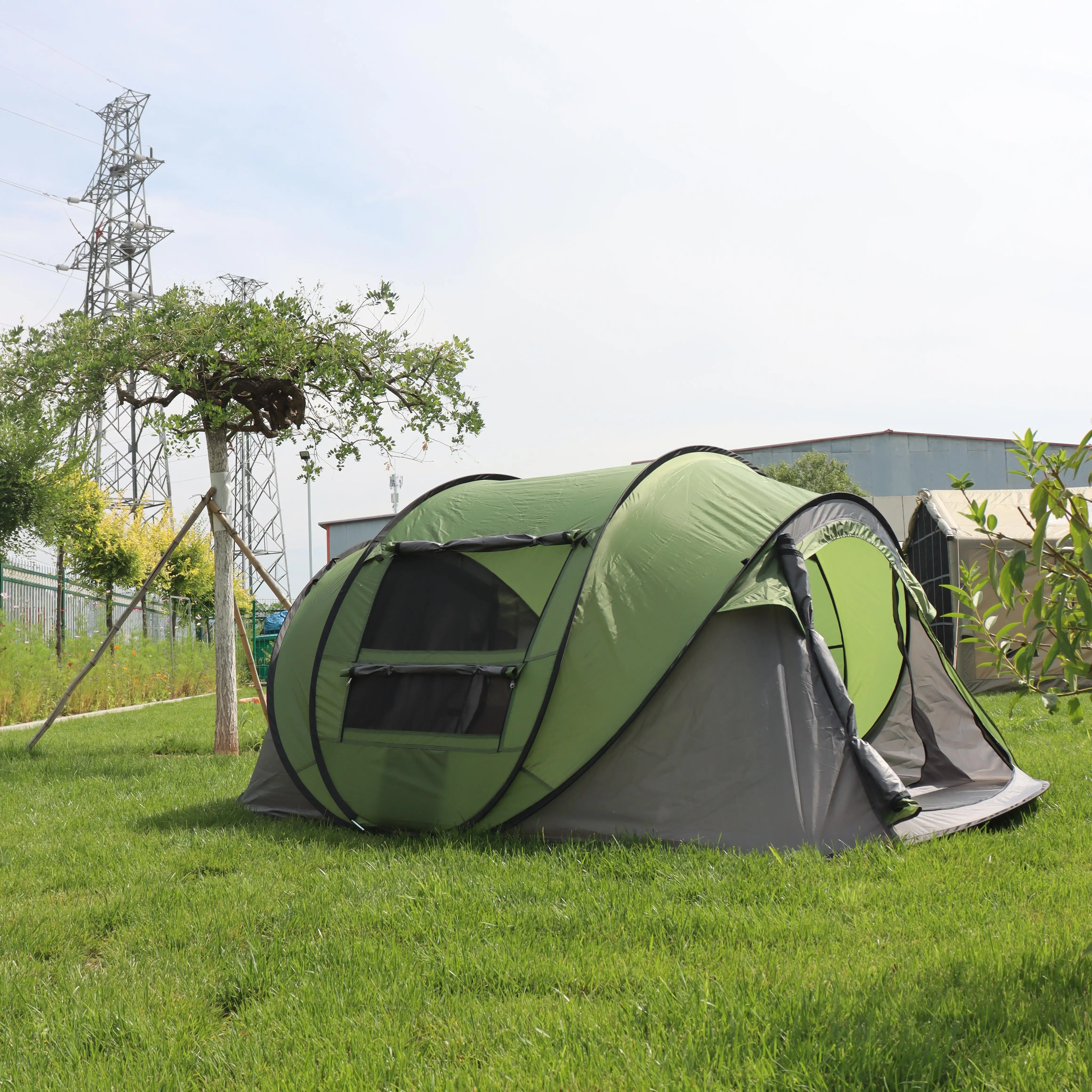Barraca de acampamento ultraleve para 6 pessoas, fácil configuração, tecido pop-up para acampamento ao ar livre, mochila de venda com bom desconto