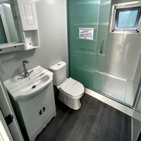 Maison conteneur extensible et pliable de 40 pieds, moderne, préfabriquée, isolée, étanche et résistante aux ouragans