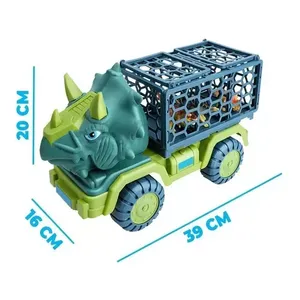 Kit de voiture jouet en forme de dinosaure + végétation pour enfants - Product Image 2