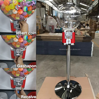 Vente directe d'usine en plein air enfants Capsule bonbons en plastique Gumball distributeur automatique