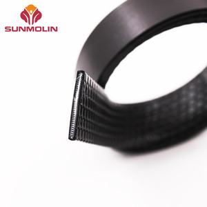 Personalizado 25mm de ancho marrón brillante fuerte rejilla en relieve TPU <span class=keywords><strong>PVC</strong></span> plástico recubierto correas personalizables - Product Image 3