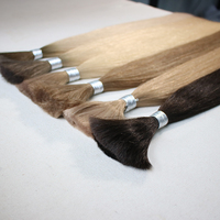 Vente en gros Un donneur droite Remy cheveux humains en vrac naturel à double tirage non traités