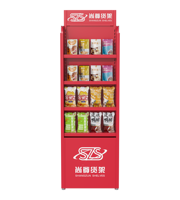 Présentoirs de magasin de détail en métal pour collations sachets de thé boissons vitamines pour étagère de magasin présentoir de nourriture