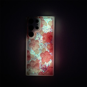 <span class=keywords><strong>Coque</strong></span> de téléphone portable en silicone gel à paillettes liquides antichoc et phosphorescente pour <span class=keywords><strong>Samsung</strong></span> S24 Ultra S25 S26 S23 A16 - Product Image 4