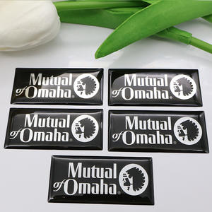 Etiqueta de logotipo personalizado Pu Crystal Clear Hard Dome <span class=keywords><strong>Sticker</strong></span> 3D Decal Stickers Epoxy Resin Dome Stickers <span class=keywords><strong>para</strong></span> poner en Metal Groove - Product Image 1