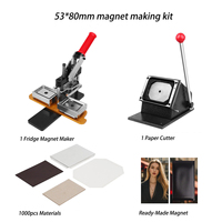 Machine de photo magnétique de fabricant d'impression d'aimant de réfrigérateur 63.5x63.5, aimant carré de photo de réfrigérateur faisant le kit de machine