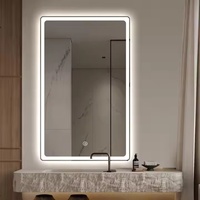 Vente directe en usine Home Decor Miroir lumineux de coiffeuse de salle de bain mural à LED