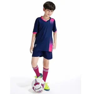Оптовая Продажа футбольный трикотаж s наборы Футбольная форма для мальчиков 2021 2022 футбольный игровой комплект Трикотаж Набор с носками Футбольная форма для детей