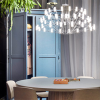 Suspension créative italienne minimaliste pour chambre à coucher salon maison duplex design suspendu polyvalent pour les chambres modèles
