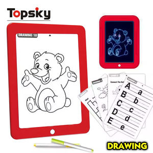 Penjualan laris bantalan gambar fluoresensi ajaib 3D edukasi mainan lukisan seni kreatif papan tulis plastik untuk anak-anak - Product Image 4