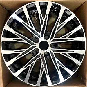 Jantes de voiture en alliage 19-20 pouces 5x112 Flow Forming, nouveau design, finition usinée argent noir - Product Image 4
