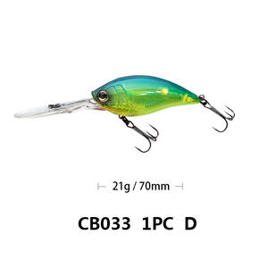 Leurre de pêche Deep Diving Inner Laser Crankbait 70mm 21g, leurre dur artificiel, wobblers pour la pêche en mer avec eau salée - Product Image 6