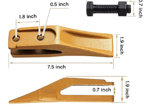 Prezzo di Fabbrica Fornitore Cinese-6684447 Denti per Benna da Scavo con Perni Denti per Benna Escavatore Accessori per Mini Escavatore - Product Image 2