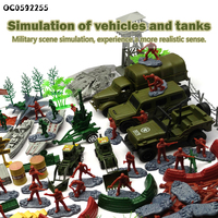 Kits de maquettes de chars en plastique, jouets d'action, figurines, jouets militaires, vente en gros