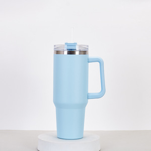 Stainless Steel Tumbler 40Oz <b>Insulated</b> With Handle Travel <b>Mug</b> For Outdoor Use - Product Image 3
