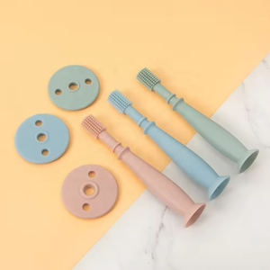 Brosse à dents en silicone pour bébé, soin buccal, brosse à dents 360 degrés pour bébé, brosse à dents pour enfants, nettoyage des dents, anneau de dentition - Product Image 4