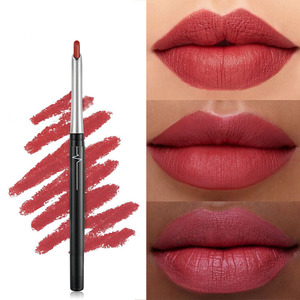 Matita Lipliner automatica per labbra per vendita calda personalizzata lunga durata etichetta privata 17 colori penna per rossetto ABS di dimensioni normali - Product Image 3