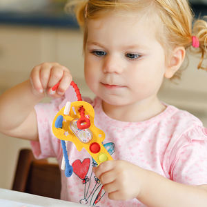 Nouvelle personnalisation de haute qualité populaire jouet 2024 guitare forme Anti Stress réutilisable presse tirer chaîne sensorielle <span class=keywords><strong>Motessori</strong></span> autisme jouet - Product Image 4