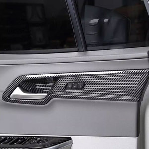 Accessori <span class=keywords><strong>interni</strong></span> in acciaio inossidabile in fibra di carbonio per autoveicoli ABS per 2021 <span class=keywords><strong>Hyundai</strong></span> CUSTO struttura di rivestimento per maniglia interna - Product Image 3