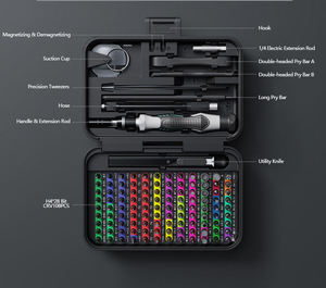 Herramienta de desmontaje multifuncional de trinquete 132 en 1, juego de destornilladores, combinación de brocas, herramienta <span class=keywords><strong>Manual</strong></span> de reparación del hogar - Product Image 3