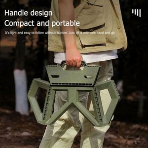 High Load-Bearing Portable Folding Plastic <b>Chair</b> Iron Reinforcement-Square Design <b>Outdoor</b> Furniture for Bedroom Hotel Warehouse - Product Image 5