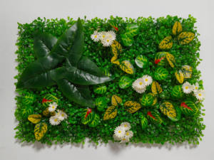 Mur de plantes simulées de luxe mur vert en plastique panneau de fruits de lierre avec <span class=keywords><strong>haie</strong></span> de feuilles artificielles pour la décoration de fête de mariage ou de pelouse - Product Image 3