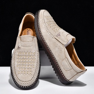 Nouvelles <span class=keywords><strong>Chaussures</strong></span> Décontractées pour Hommes en Cuir PU 2026 – Baskets Tendance à Enfiler, Mocassins d'Été Respirants en Maille, <span class=keywords><strong>Chaussures</strong></span> Plates de Conduite pour Hommes - Product Image 3