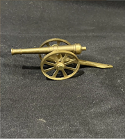 Style antique, laiton vintage pour Canon avec des roues de 5,5 pouces de long, artisanat en métal poli de qualité supérieure pour la décoration de la maison et les cadeaux