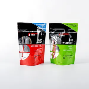Extra Barrier Whey Protein Bag With PVDC Coated KPET Moisture-Proof Stand Up Zip Lock Pouch Gravure Printing Surface Handling