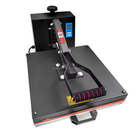 Presse à chaud semi-automatique pour t-shirt 220V 38*38cm imprimante à plat pour vêtements presse à transfert de chaleur électrique Machines