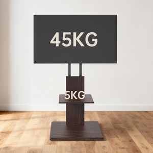 Soporte de <span class=keywords><strong>TV</strong></span> Universal Giratorio e Inclinable para Piso, Base de Acero y Madera, Altura Ajustable, Montaje en <span class=keywords><strong>Mesa</strong></span>, Máx. VESA 600x400mm - Product Image 4