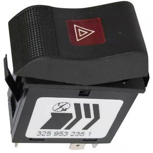 Botón de Emergencia con Alarma Intermitente para Volkswagen Audi Santana 2RD953235, Interruptor Automático de Plástico - Product Image 2