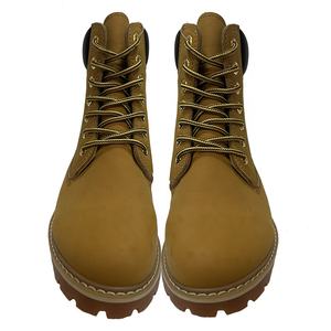 Bottes en cuir jaune classiques pour hommes Bottes tactiques pour hommes Imperméables Bottes <span class=keywords><strong>de</strong></span> <span class=keywords><strong>travail</strong></span> annuelles décontractées populaires Remises promotionnelles - Product Image 3